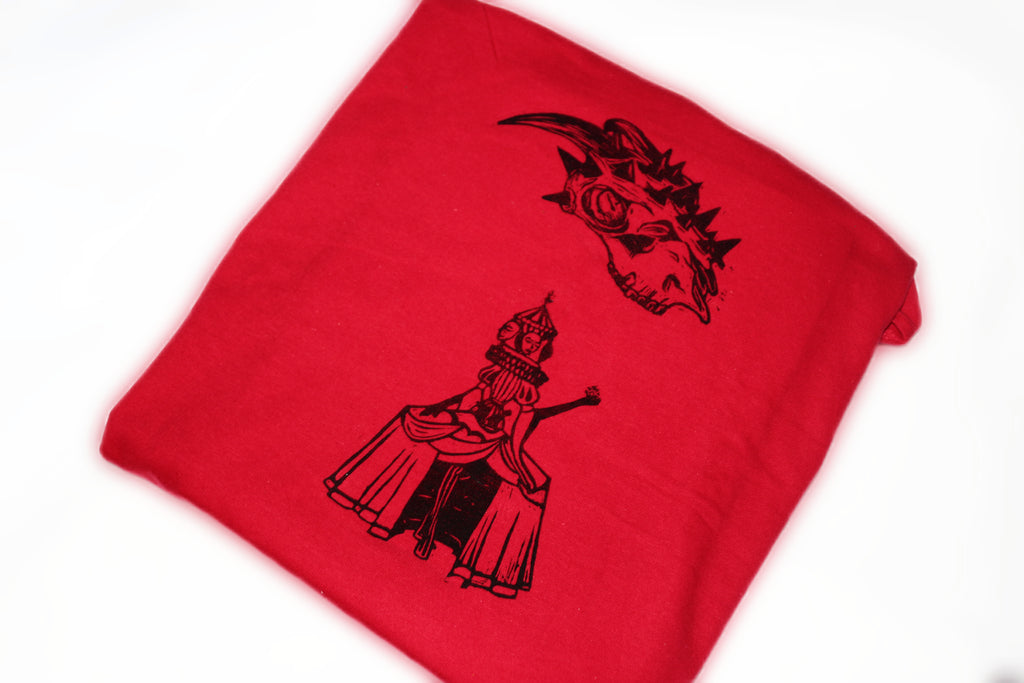 T-shirt - motifs 'Dame cirque' et 'punk goat'