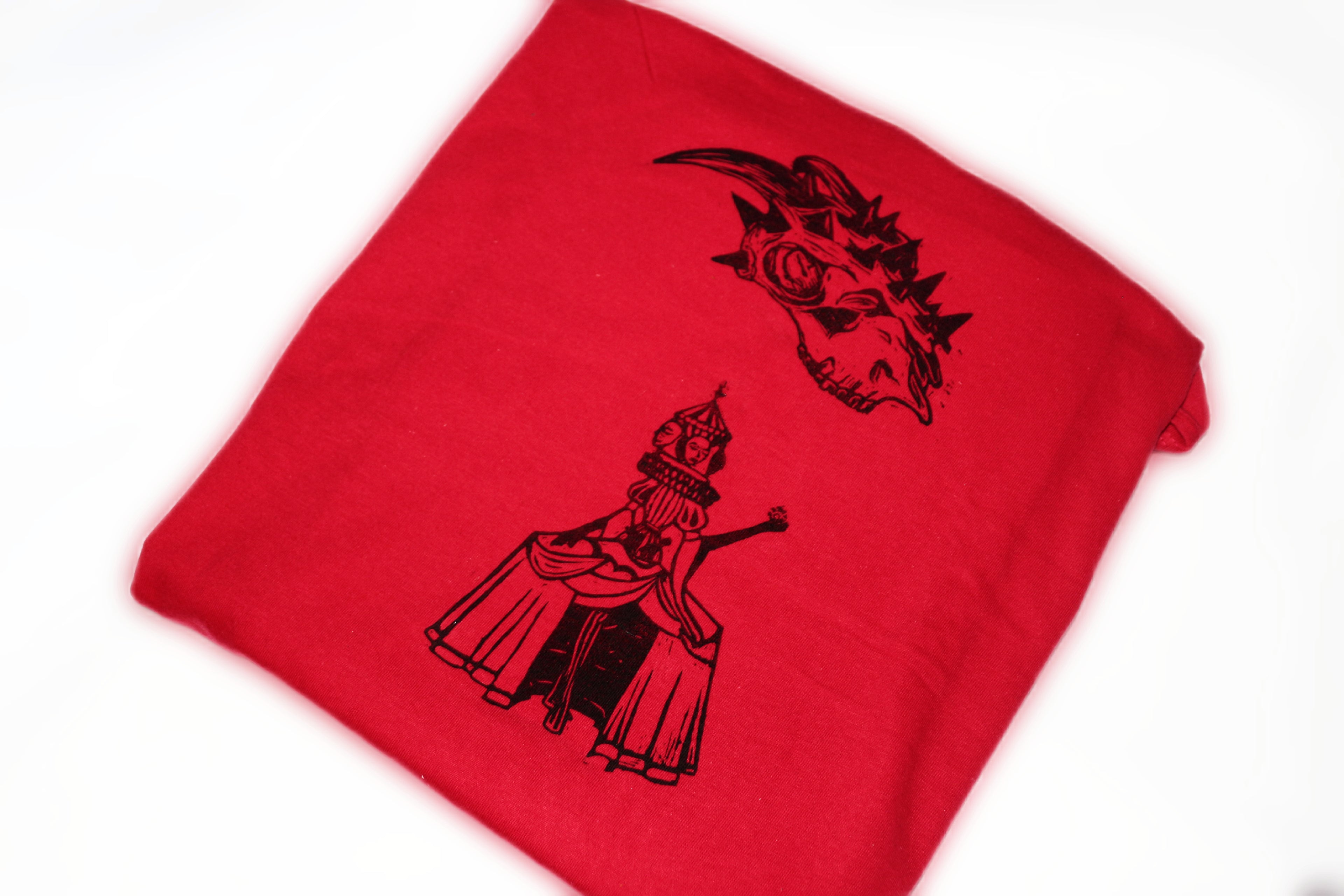 T-shirt - motifs 'Dame cirque' et 'punk goat'