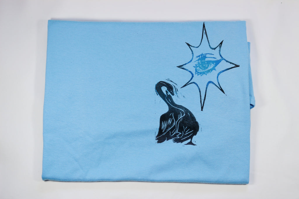 T-shirt - motif 'Cygne' et 'Punk eye'