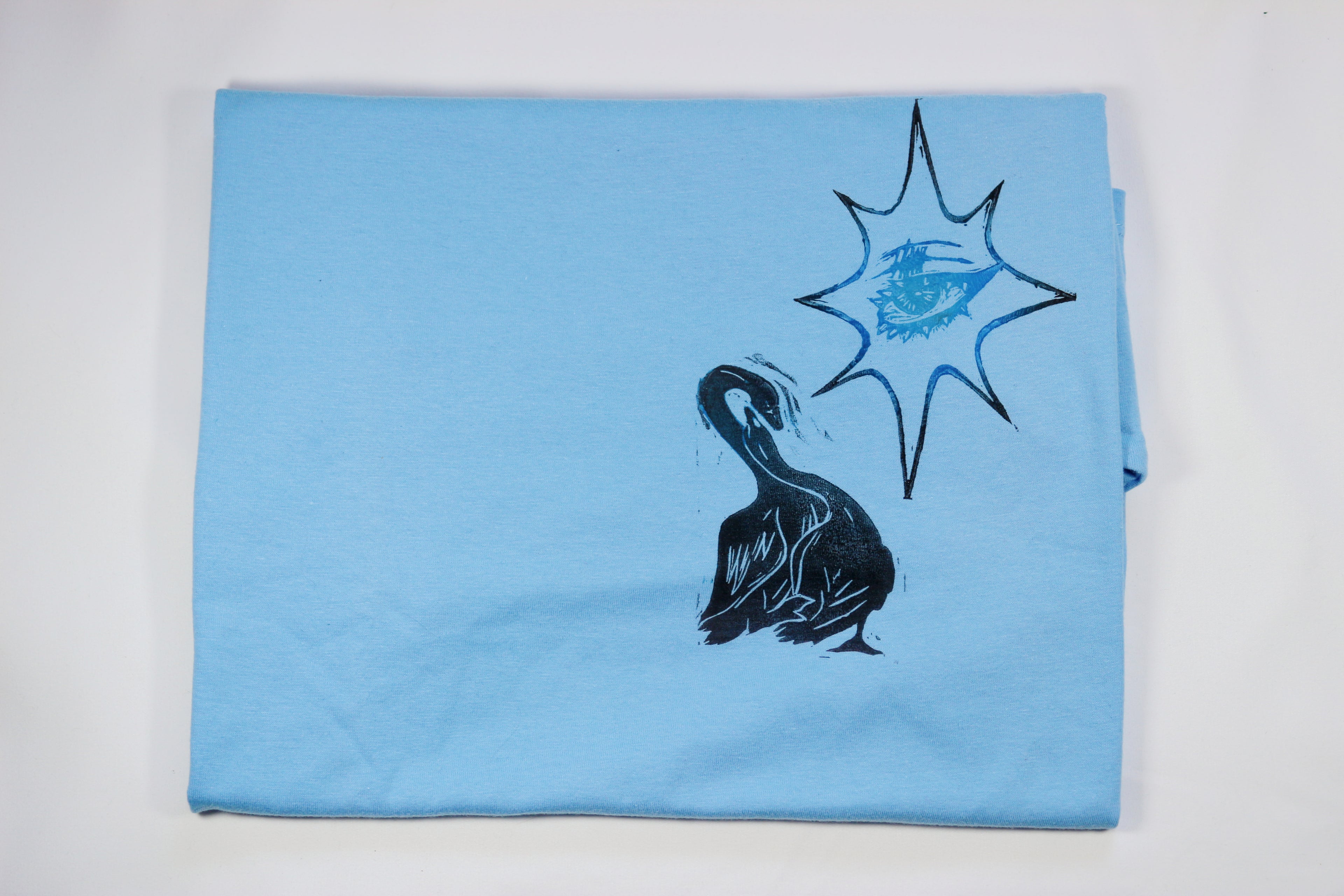 T-shirt - motif 'Cygne' et 'Punk eye'
