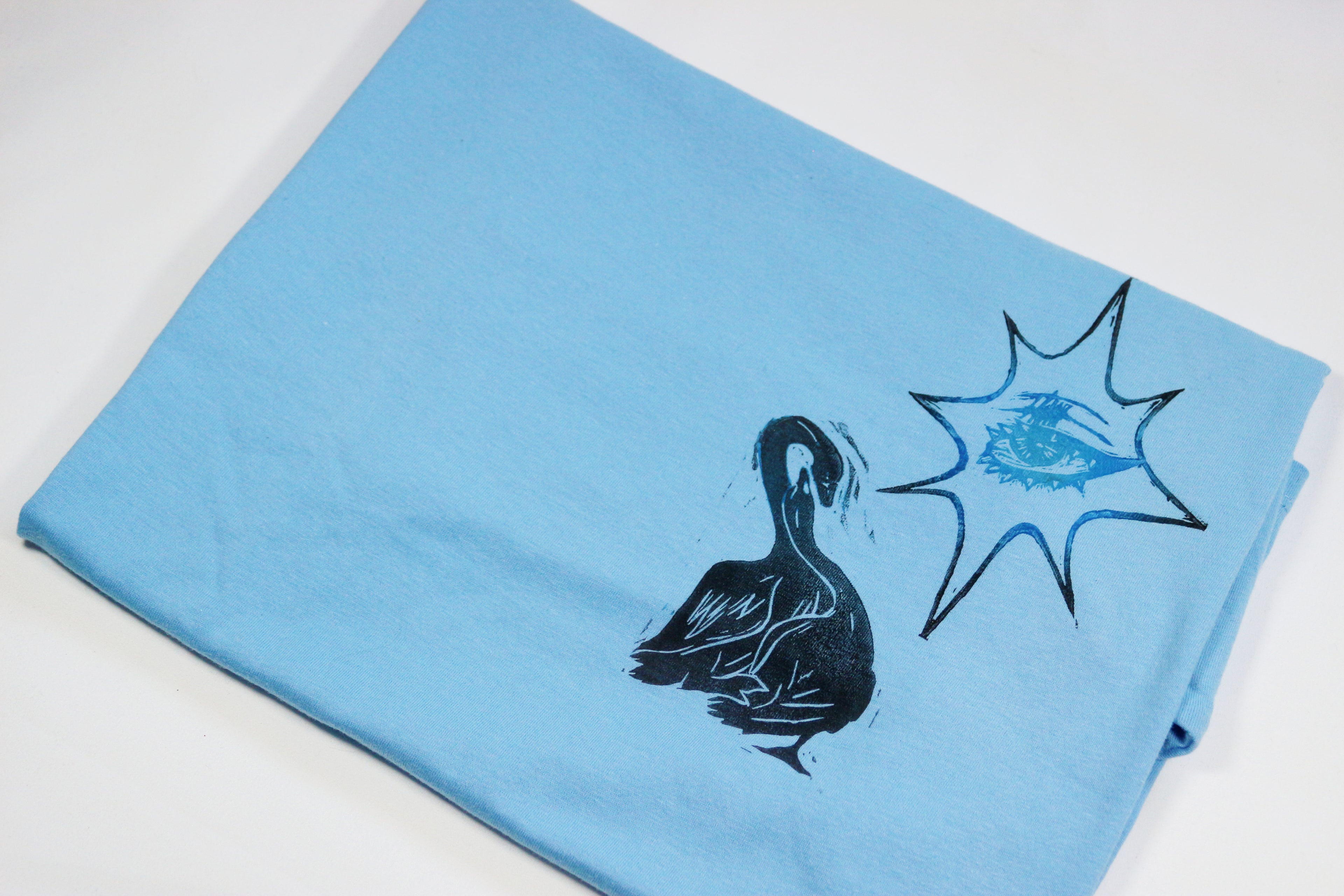 T-shirt - motif 'Cygne' et 'Punk eye'